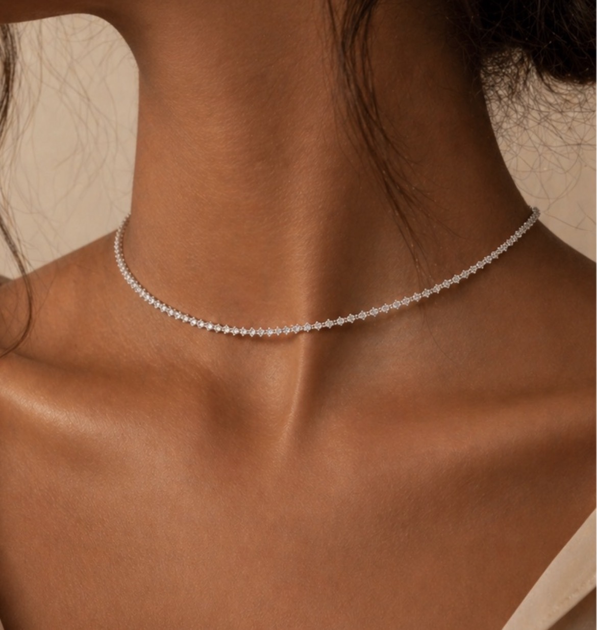 Choker Navete Cristal
